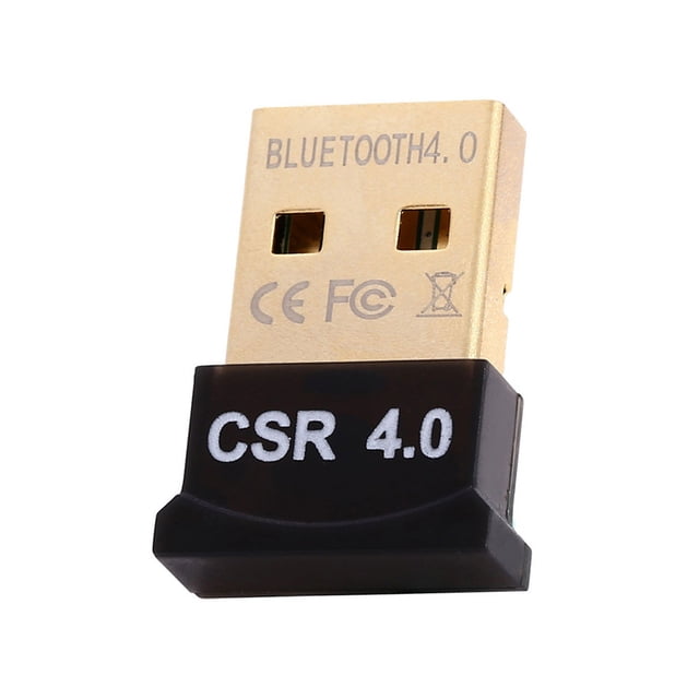 USB Bluetooth dongle USB Bluetooth adapter Bluetooth adapter dongle Bluetooth 4.0 receiver USB adapter. Compact black and gold design with CSR 4.0 branding, featuring a USB 2.0 interface for versatile connectivity. Fully compliant with Bluetooth 4.0 specifications, offering a 20m transmission range, 3Mbps data rate, and low power consumption. Compatible with Windows XP, Vista, 7, and 8 systems.