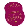 thumbnail image 1 of Inkdotpot Gold Foil Paper Hang Tag Love Is Sweet Wedding Favor Tag 50 Piece, 1 of 1