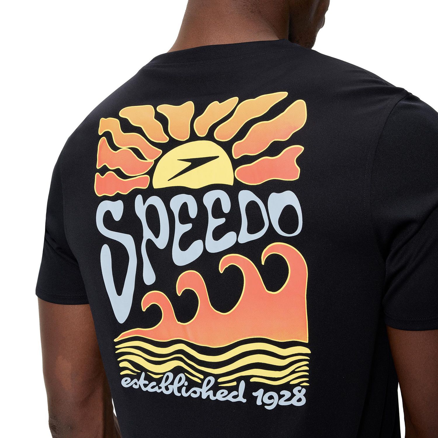 T-shirt de bain à manches courtes avec imprimé « Speedo Est 1928 » Speedo pour hommes