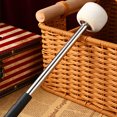 thumbnail image 2 of Batteur à Tambour en Acier Inoxydable Poignée en Laine Feutre Tambour Mallet Accessoire pour Instruments de Percussion, 2 of 6