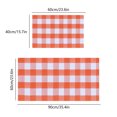 thumbnail image 3 of Dvkptbk Fall Outdoor Rug Set Halloween Thanksgiving Decor Rug Orange Plaid Outdoor Rug Check Rug Layered Doormats for Front Door Porch Farmhouses Entryway Patio Rugs, 3 of 7