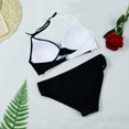 thumbnail image 3 of FcBaudy Womens Swimsuits Two Piece Swimsuit for Women Bathing Suit for Women Tankini Swimsuits for Women Womens Split Swimsuit Color Matching Bra Pants Split Swimsuit Set Women Swimsuit, 3 of 3