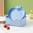 thumbnail image 2 of 5-Piece Wheat Straw Plates Set Eco Stackable Dinnerware Dishwasher Safe Plant Fiber Dinner Plates, 2 of 6