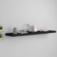 thumbnail image 1 of vidaXL Floating Wall Shelf Black 120x23.5x3.8 cm MDF, 1 of 4