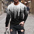 thumbnail image 1 of Meichang T-Shirt à Manches Longues pour Homme, T-Shirts Graphiques pour Hommes Tendance avec Imprimé 3D à Illusion d'Optique, T-Shirts à Col Rond Originaux à Manches Longues pour Homme, 1 of 5