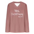thumbnail image 4 of Birdeem Mode Femme Manches Longues Col Rond Blouse Imprimée Chandail Décontracté Hauts Manches Longues, 4 of 12