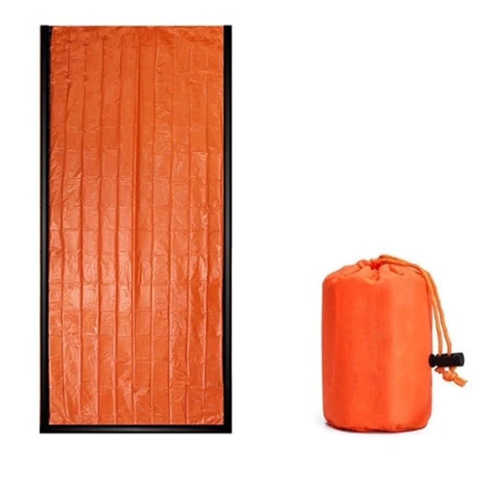 Dvkptbk Camping Sleeping Outdoor Camping Emergency Sleeping Bag Travel Multi-Functional Aluminum Film First Aid Thermal Insulation Sleeping Bag Tent Storage Bag Camping & Hiking