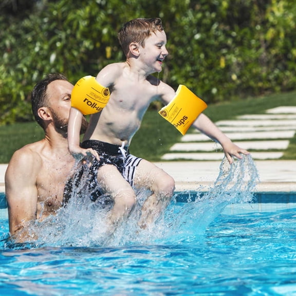 Vaidha Inflatable Swimming Thickened PVC Sleeve With Floating Loop And Double-layer Arm Loop