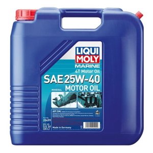 Liqui Moly 20499 Oil Marine 4T SAE 25W-40; 20 Liter Jug; Single