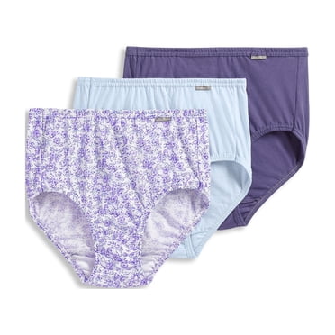 Jockey Women's Plus Size 100% Cotton Elance Brief - 3 Pack