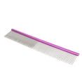 thumbnail image 4 of Pet Steel Comb, Stainless Steel Grooming Comb, Prevents Static Dog Grooming Comb for Shedding Tangles, Knots, Mats, Professional Grooming Tool for Long and Short Haired Dog, 4 of 7