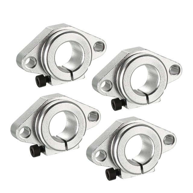 Unique Bargains 4PCS SHF16 Aluminum Linear Motion Rail Clamping Rod Rail Guide Support for 16mm Dia Shaft