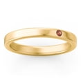 thumbnail image 3 of Bague Empilable avec Pierre de Naissance et Gravure - Grenat (Janvier), 3 of 7