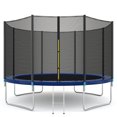 thumbnail image 1 of Costway Trampoline Combiné de 12 Pi avec Filet de Sécurité pour Saut et Saut, avec Coussin à Ressorts et Échelle, 1 of 10