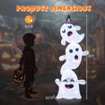 thumbnail image 2 of 4 Ft Light up Halloween Ghosts Decorations with Built-in LED lights Outdoor, 2 of 10