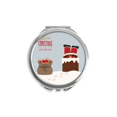 thumbnail image 1 of Miroir Compact Rond Portable de Poche en Verre, 1 of 3