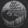 thumbnail image 2 of Womens Get Lost In Nature Tshirt Cool Outdoor Adventure Tee for Ladies (Heather Black) - XXL, 2 of 3
