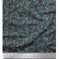 thumbnail image 1 of Soimoi Velvet Fabric Floral & Paisley Decor Fabric Printed Yard 58 Inch Wide, 1 of 5