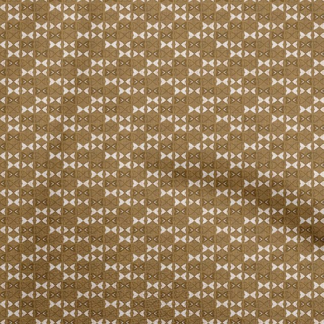 oneOone Polyester Spandex Brown Fabric Block Fabric For Sewing Printed Craft Fabric By The Yard 56 Inch Wide-2E