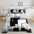 thumbnail image 2 of YST Geometric Aztec Bedding Sets Full Abstract Boho Aztec Check Comforter Setwestern Geometric Grids Down Comforter For Kids Teen Adults,Black White Grey Bed Set Modern Fashion Room Decor, 2 of 6