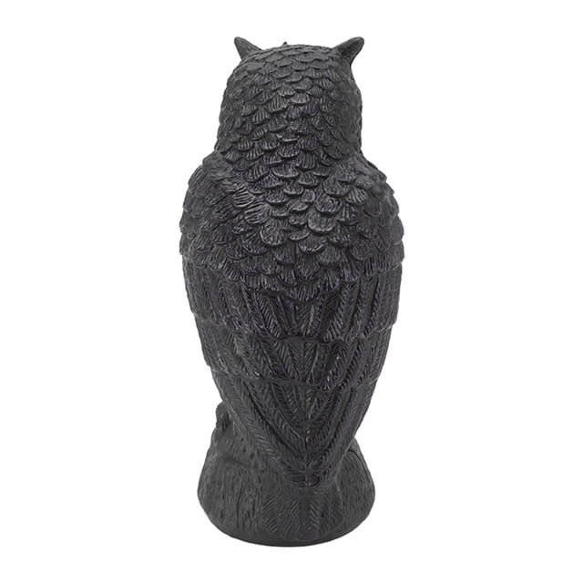 Hibou Dissuasif pour Oiseaux, Hibou Dissuasif pour Oiseaux Jardin Plastique Yeux Rouges Hiboux pour Garder les Oiseaux Éloignés Détails Fins Hiboux Résistants à l'Usure pour Garder les Oiseaux Éloignés