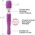 thumbnail image 3 of Wanachi Mini Massager Personal Massage Wand, Purple, 3 of 3