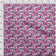 thumbnail image 4 of oneOone Velvet Fuschia Pink Fabric Skull Sewing Craft Projects Fabric Prints By Yard 58 Inch Wide, 4 of 4
