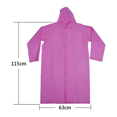 thumbnail image 3 of Imperméable Portable pour Adulte, Poncho de Pluie avec Capuches et Manches, 3 of 5