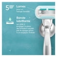 thumbnail image 3 of Gillette Venus Lames de Rasoir pour Femmes Extra Lisses pour Peau Sensible, Recharges de Rasoir à 5 Lames 6ct, 3 of 9