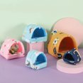 thumbnail image 1 of Cute Winter Rabbit Squirrel Mini Cage Guinea Pig Soft Breathable Nest Small Animal Sleeping Warm Bed Hamster House Warm Mat, 1 of 6