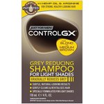 Just For Men Control GX Grey Reducing Shampoo, For Lighter Shades of Hair from Blonde to Medium Brown, 4 Ounce