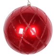 thumbnail image 1 of Vickerman MT198203D Ornement en Filet Pailleté Bonbon Rouge 6 Po. - 2 par Sac, 1 of 3
