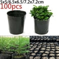 thumbnail image 4 of 100 Pcs Garden Plastic Plants Nursery Pot Pots Seedlings Flower Plant Container, 4 of 5