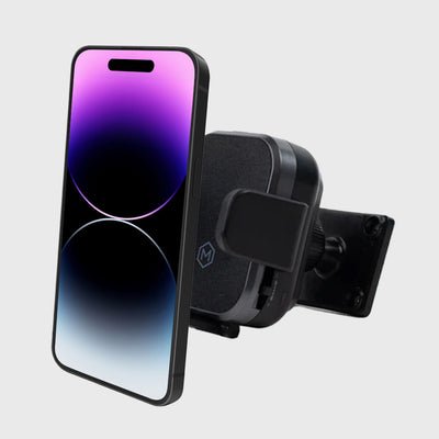Mighty Mount Mini Chargeur de Voiture Sans Fil Rapide avec Base de Perçage Plaque de Montage