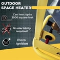 thumbnail image 4 of Martin GF125LP 360-Degrees Radiant Heater - 125,000 BTU Portable Infrared Propane Gas Heater on Wheels; Surround Heat for Outdoor Use, Construction Work, Jobsite, 4 of 8