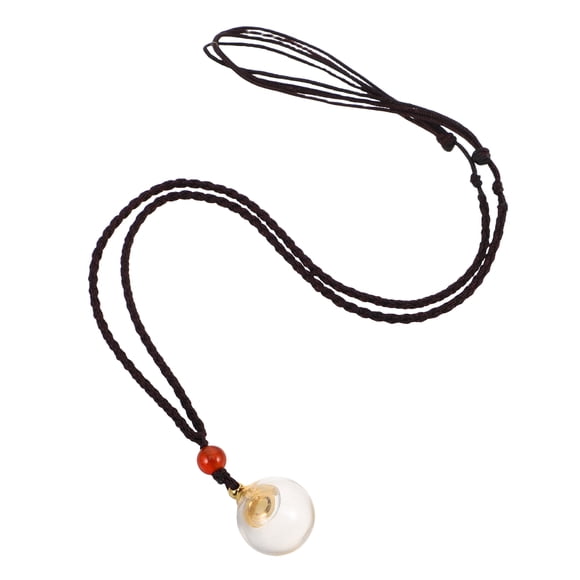 Openable Transparent Glass Ball Pendant Hollow Bottle Necklace for Baby Hair Keepsake Unique Jewelry Fashionable Ball Pendant