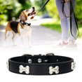 thumbnail image 3 of Maytalsory Comfortable Wear Cat Collar In Multiple Sizes With Stylish PU PU Cat Collar Dogs Collars black 2.5*50cm 1Set, 3 of 6