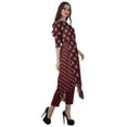thumbnail image 3 of Moomaya Printed Traditional Clothing Womens Asymmetric Kurti Kurta With Pant Set, 3 of 6