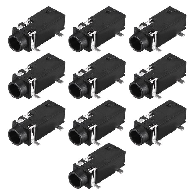 Unique Bargains 3.5 mm Audio Jack Connector PCB Mount Female Socket 5 Pin PJ-328 10pcs