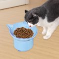 thumbnail image 1 of Bol pour Animaux en Silicone Surélevé avec Design Inclinable Plat Interactif pour Chat pour Alimentation Contrôlée Usage Intérieur, 1 of 2