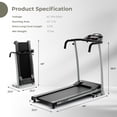 thumbnail image 2 of Gymax Folding Treadmill for Home Walking Running Machine w/ 12 Preset Programs, 2 of 10