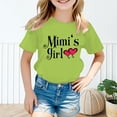 thumbnail image 2 of PMVFHDE Hauts Décontractés pour Fille Robe T-Shirt pour Filles T-Shirts Chemises pour Fille Grande Taille T-Shirts Mignons pour Fille T-Shirt Graphique Mignon pour Fille Col Rond Manches Courtes T-Shirt d'Été Décontracté Vert Clair, 5-6 Ans, 2 of 5