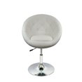thumbnail image 3 of Nicer Furniture Rounded Leisure Bar Stool in White, 3 of 3