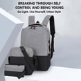 thumbnail image 4 of Meitianfacai Casual Backpack Three Piece Set, Large Capacity Student Backpack, Suitable For School And Outdoor Travel, Computer Bag For Men And Women With Large Capacity, 4 of 5