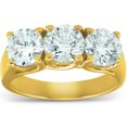 thumbnail image 1 of 2 1/2ct Three Stone Diamond Engagement Ring 14K Yellow Gold, 1 of 2