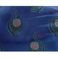 thumbnail image 4 of oneOone Georgette Viscose Fabric Leaves & Floral Block Printed Fabric 1 Yard 42 Inch Wide, 4 of 4
