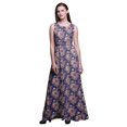 thumbnail image 1 of Bimba Robe Longue Débardeur Maxi à Fleurs pour Femme, Col Rond, Imprimée, Robe de Soirée - Xxx-Grand, 1 of 6