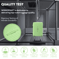 thumbnail image 3 of WINGOMART Ensemble de Bagages 3 Pcs Léger Durable Coque Rigide PC+ABS, Roues Doubles Pivotantes, Cadenas TSA - 22 Po/26 Po/30 Po - Vert, 3 of 9