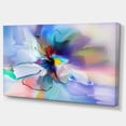 thumbnail image 3 of Designart Fleur bleue créative abstraite Art mural sur toile, 3 of 4