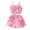 Red, variant on Sunnyoo Girls 2Pcs Outfits Ruffle Camisole Shorts Children's Summer Clothes Set